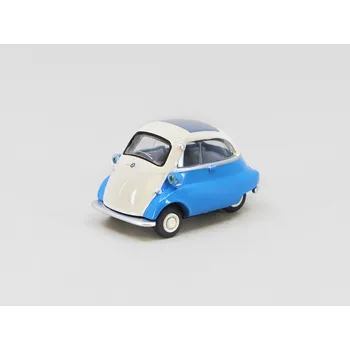 autíčko BMW Isetta modrá 1:64 - Schuco BMW Isetta - kovový model auta