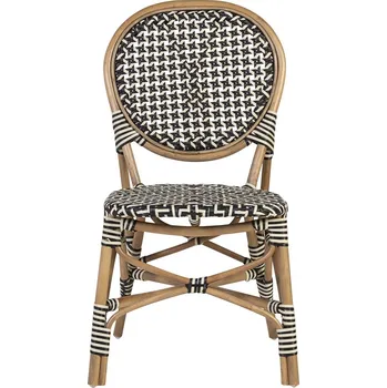 Jídelní židle Přírodní ratanová židle Bistro Black