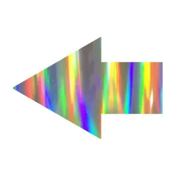 samolepka Šipka 001 levá ikonka (93 - Holografická) SAMOLEPKA NA AUTO, NÁLEPKA, FÓLIE, POLEP, TUNING, VLASTNÍ TEXT, TISK, AUTOSAMOLEPKY.cz, POLEPY, OBRÁZEK, LOGO, 3D STICKERS