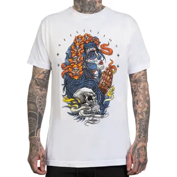 Pánské tričko tričko hardcore pánské - SMOKE & HALO - AFFLICTION - A26196-WTMU - L