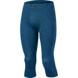 MAREO pánské bezešvé merino 3/4 kalhoty - Modrá 5160 / L/XL / Modrá