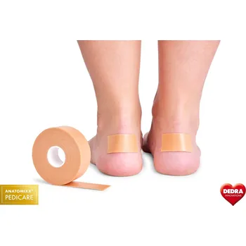 Lepicí páska ANATOMIXX | pěnová samolepicí páska na chodidla | 4,5 m | proti otlakům a puchýřům Dedra