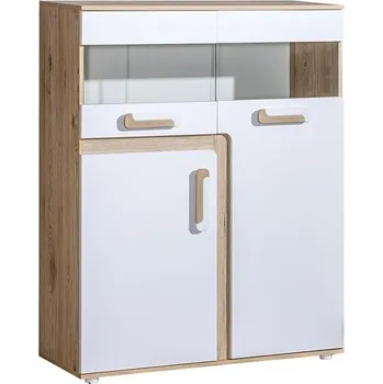 přebalovací pult a komoda Casarredo Komoda s barem APETTITA 16 dub jasný/bílá