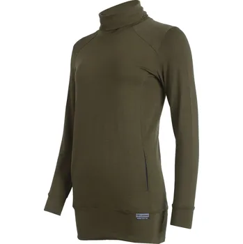 Dámská mikina Lasting dámská merino mikina TOPA černá - Zelená 6398 / M / Zelená