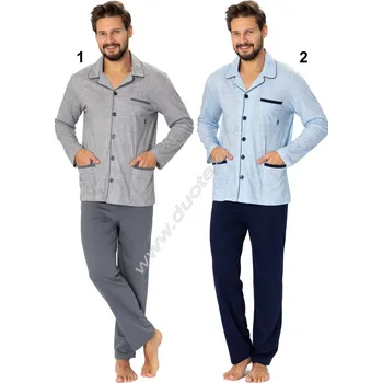 Pánské pyžamo Hotberg(M-Max) Pánské pyžamo Ambrozy196 Barva: 2-modrá, Velikost: M