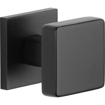 Dveřní kování AT - MADLO MORA - HR 7S bez spodní rozety, madlo pevné ks BS - Černá matná