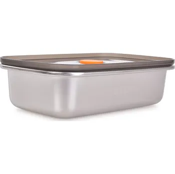 Dóza na potraviny GOURMET | nerezová hermetická dóza na potraviny se silikonovým těsněním | 600 ml Dedra