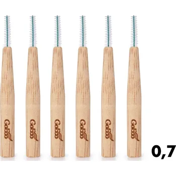 Zubní kartáček GoEco® BAMBOO | mezizubní kartáčky 0,7 mm | 6 ks | z bambusu Dedra