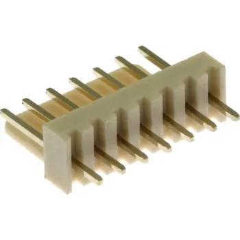 Xinya Konektor se zámkem, 7 pinů (1x7), do DPS, RM2.54mm, přímý, pozlacený
