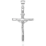 Agato Stříbrný přívěsek Křížek s Ježíšem AGH747 + 2 měsíce na vrácení zboží