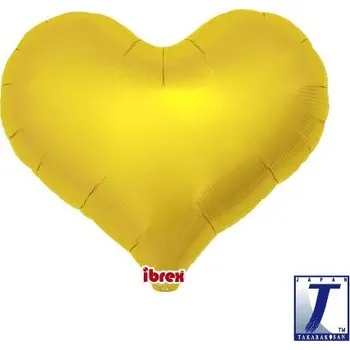 Party dekorace Balónek srdce zlaté metalické 35 cm t211507