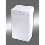 Koš závěsný s víkem bílý kov 27 l