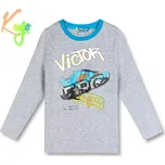 Chlapecké tričko dl.r. Kugo MC3791 šedé