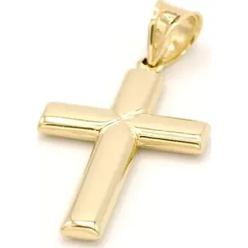 Přívěsek Zlatý přívěsek kříž dutý 1,13g