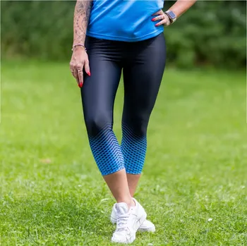 Dámské kalhoty Dámské 3/4 legíny Eleven Lucy Vortex Sky Velikost: XS