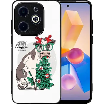 Vánoční dekorace VSECHNONAMOBIL 82774 MY ART Kryt s vánočním designem Infinix Hot 40i MERRY CHRISTMAS (074)