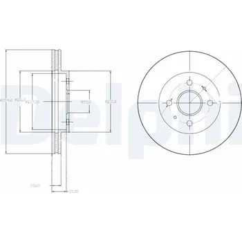 Brzdový kotouč Brzdový kotouč DELPHI BG4213
