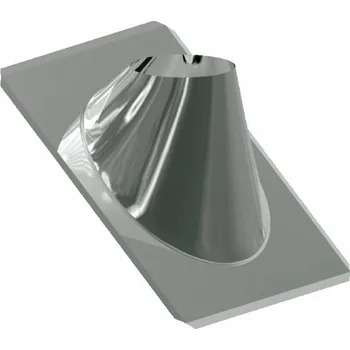 Komín Střešní průchodka 35-50° nerez okraj 200-30 mm