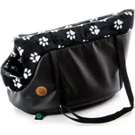 JK ANIMALS, taška pro psy Tlapka černá M, velikost 50×30×31 cm