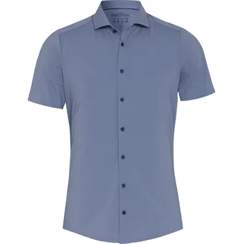Pánská košile Košile Pure Slim Fit "Functional" s krátkým rukávem modrošedá velikost: 42, délka rukávu: krátký rukáv