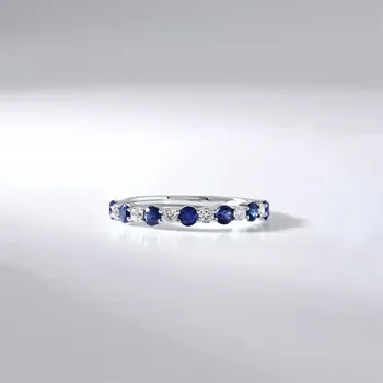 Prsten Lillian Vassago Prsten se safíry a brilianty z bílého zlata LLV59-DR140WSF Velikost prstenu: 54