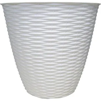 BAMA Obal na květináč PAGLIA, bílá Množství: 2 ks, Rozměry: 14 cm BAMA