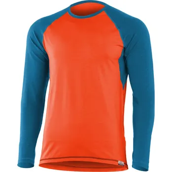 Pánská móda MARIO pánské merino triko - Oranžová 2151 / M / Oranžová