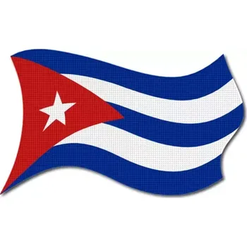 Vlajka Pelisport Kubánská vlajka vlající