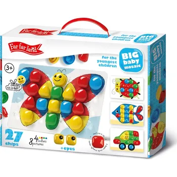 Mozaiková sada Far far land Big Baby Mozaika Motýl 27 ks