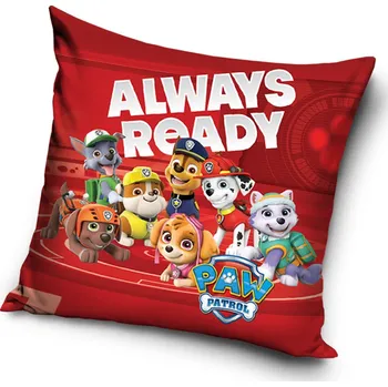 Povlak na dekorativní polštářek Povlak na polštář Tlapková Patrola Always Ready