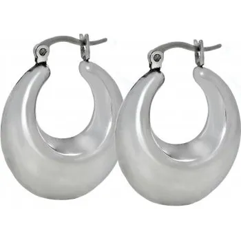 Náušnice Prosperk Náušnice ocelové kroužky buclaté S0263