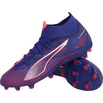 Kopačky Pánské kopačky lisovky Puma Ultra 5 Match+ FG/AG fialové