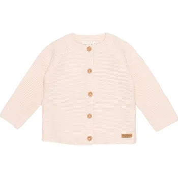 Dívčí svetr Little Dutch Pletený svetr Růžová velikost. 68 krémová