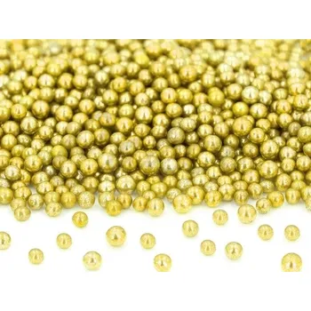 Cukrovinka Cukrové zlaté korálky malé 100g