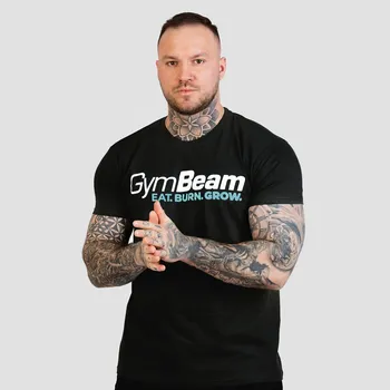 GymBeam Tričko Grow Black XXL černá