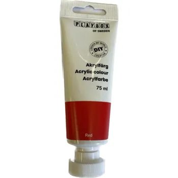 Speciální výtvarná barva Akrylová barva 75ml -červená