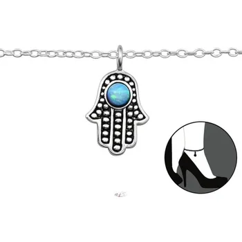 Náramek Prosperk Náramek na nohu ruka fatimy s Opalem S0784