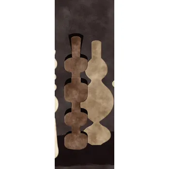 Tapeta Masureel Vliesová fototapeta na zeď, vázy, hnědá, DGPOT1032-300, Terra, Masureel, velikost 1,06 x 3 m