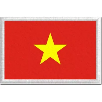 Vlajka Pelisport Vietnamská vlajka tištěná nášivka 6 x 4 cm