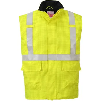 pracovní vesta PORTWEST Vesta Bizflame Rain Hi-Vis Antistatic FR S776, zateplená, reflexní POR-S776YERL L Žlutá