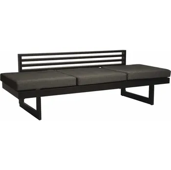 Stern Jídelní lavice/lehátko New Holly, Stern, 216x80x73 cm, rám lakovaný hliník šedý (graphite), sedáky 100% polyakryl šedočerný (Slate grey)