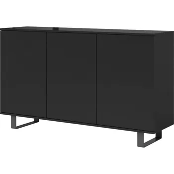 Komoda Komoda 3D Log černá - kovové nohy