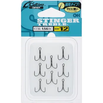 Rybářský háček Trojháček OWNER STBL-1.56BC bez protihrotu vel. 14 - 8ks.