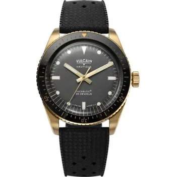 Hodinky Vulcain Skindiver Nautique Bronze / Gray - Rubber + 5 let záruka a dárek ZDARMA