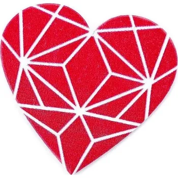 Brož Dřevěná brož srdce