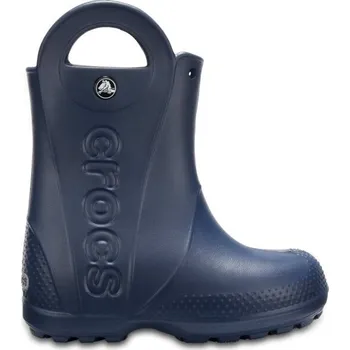 Chlapecké holínky Dětské holínky Crocs HANDLE IT RAIN BOOT KIDS J1 Tmavě modrá