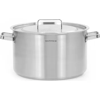 Pánev Hrnec střední 22,4 l, průměr 360 mm, z nerezové oceli s pokličkou | TECHNICA, Platinum Line