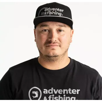 Kšiltovka Adventer & fishing Kšiltovka Black s rovným kšiltem VÝPRODEJ