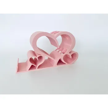 Stojánek na háčky a mobil pudrová růžová