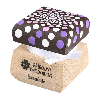 Přírodní krémový deodorant Levandule - ručně malovaný s mandalou 15 ml